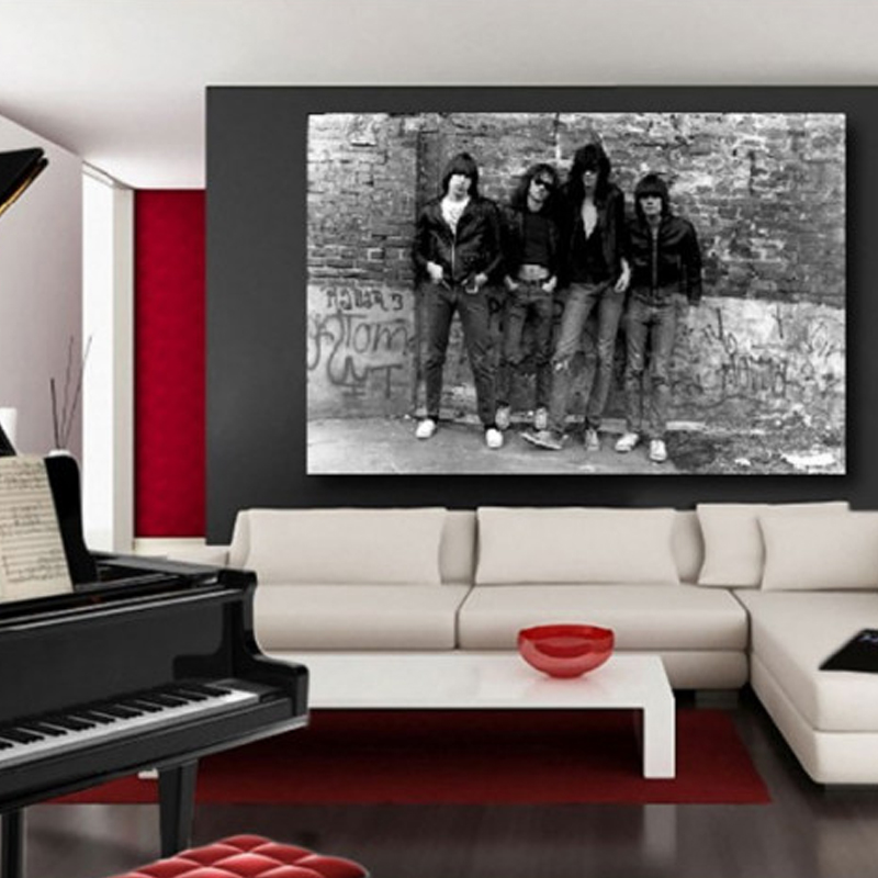 Πίνακας σε καμβά με μουσική Ramones